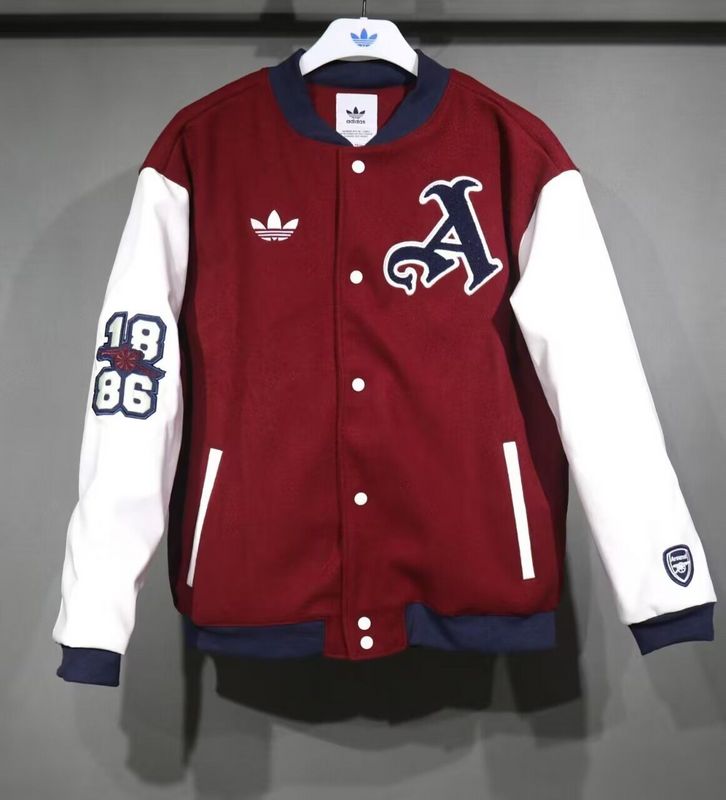 AAA Quality Arsenal 25/26 Baseball Jacket - Red